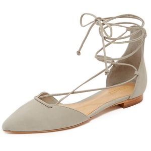 Schutz Nadia Lace Up Flat